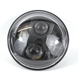 LED Scheinwerfer 7 Zoll black Standlicht,Abblendlicht und Fernlicht  für Jeep & Harley