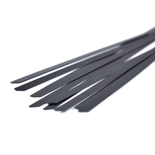 Kabelbinder Edelstahl beschichtet schwarz 300 x 4,6mm 100er Set